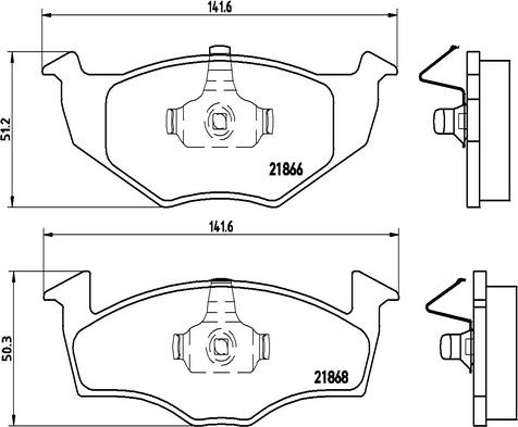 Kaishin FK20216 - Brake Pad Set, disc brake www.autospares.lv