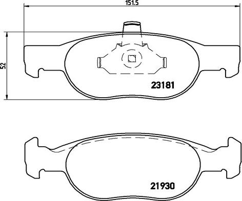 Kaishin FK20212 - Тормозные колодки, дисковые, комплект www.autospares.lv