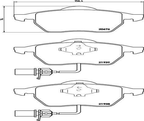 Kaishin FK20281 - Тормозные колодки, дисковые, комплект www.autospares.lv