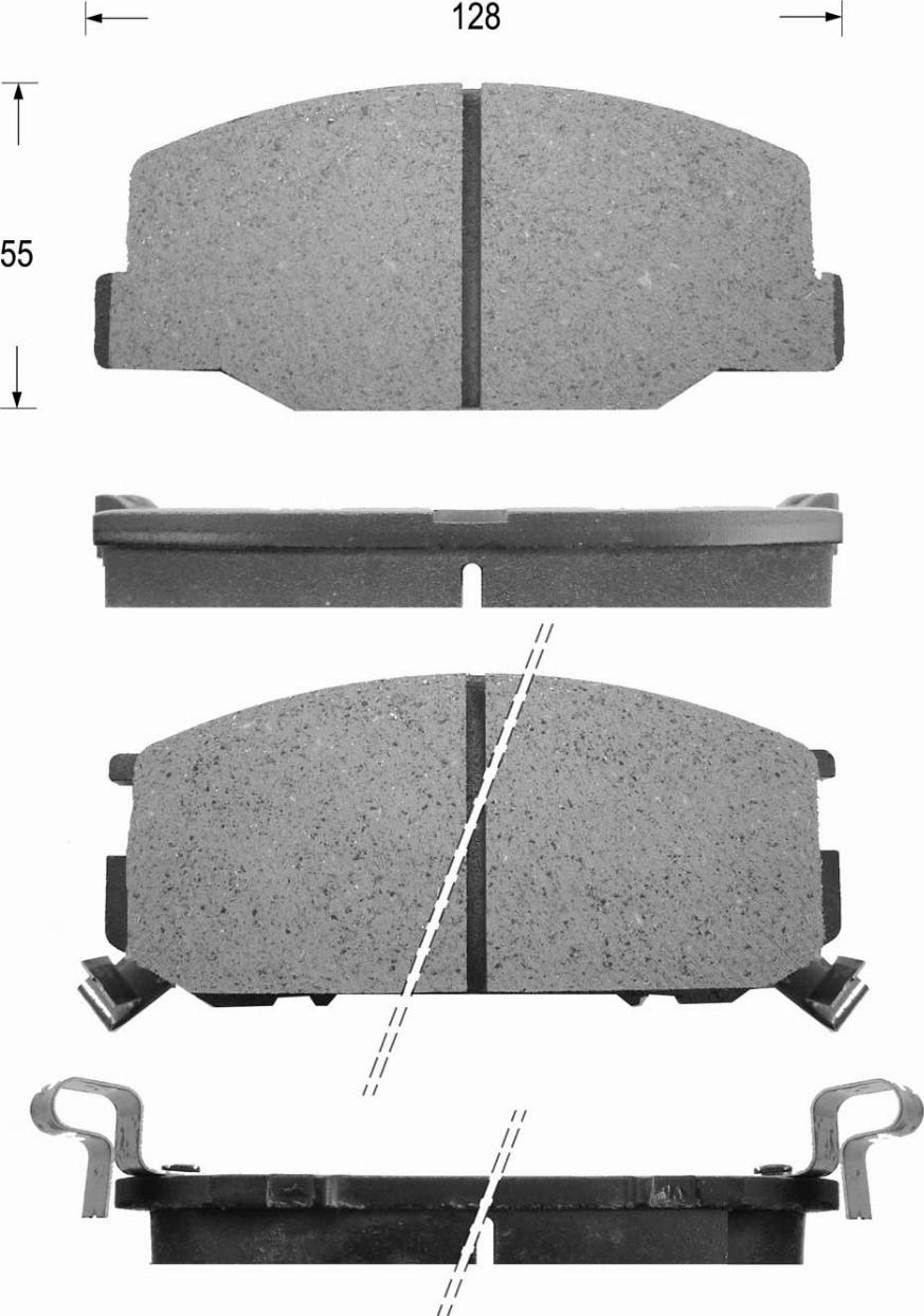 Kaishin FK2142 - Brake Pad Set, disc brake www.autospares.lv