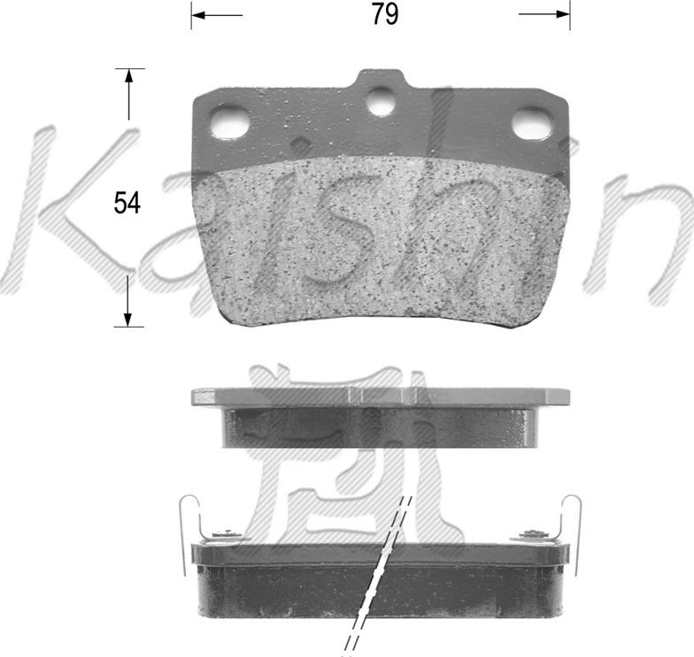 Kaishin FK2188 - Bremžu uzliku kompl., Disku bremzes autospares.lv