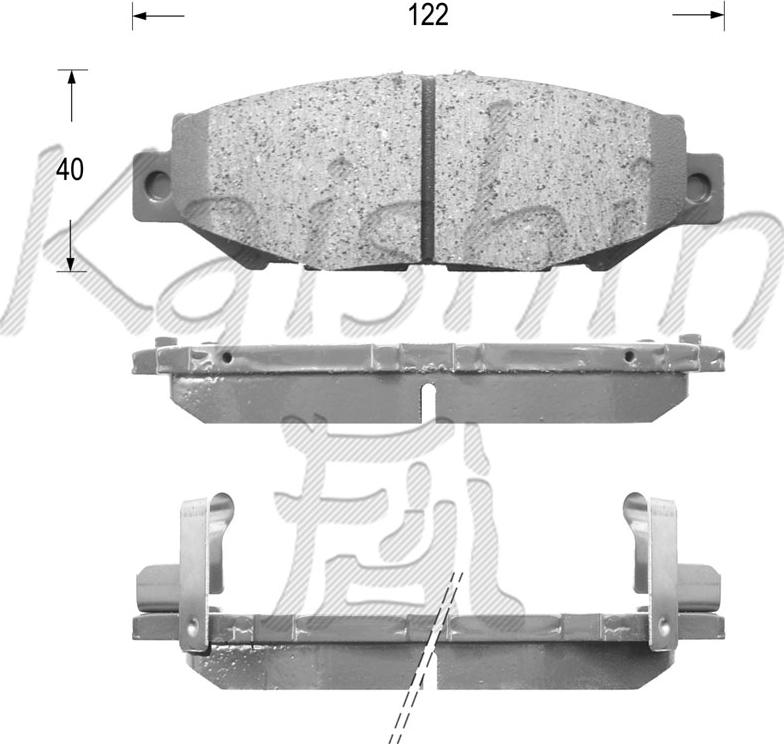 Kaishin FK2125 - Bremžu uzliku kompl., Disku bremzes www.autospares.lv