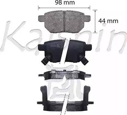 Kaishin FK2323 - Тормозные колодки, дисковые, комплект www.autospares.lv