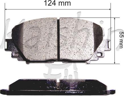 Kaishin FK2253 - Brake Pad Set, disc brake www.autospares.lv