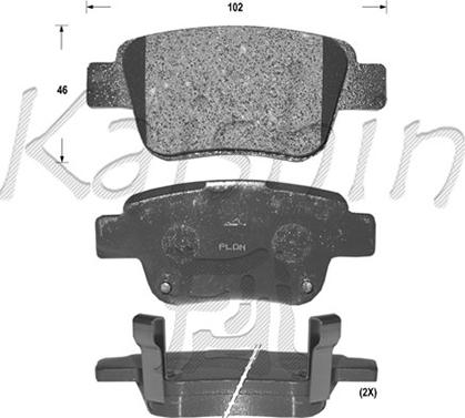 Kaishin FK2239 - Bremžu uzliku kompl., Disku bremzes autospares.lv