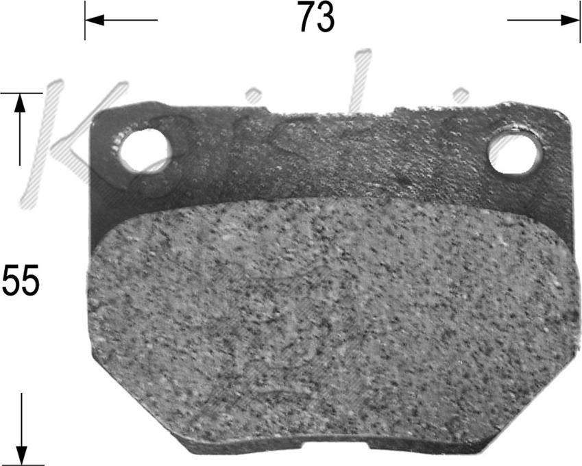 Kaishin FK7053 - Brake Pad Set, disc brake www.autospares.lv