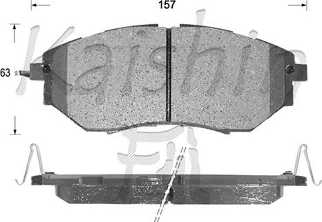 Kaishin FK7060 - Bremžu uzliku kompl., Disku bremzes www.autospares.lv