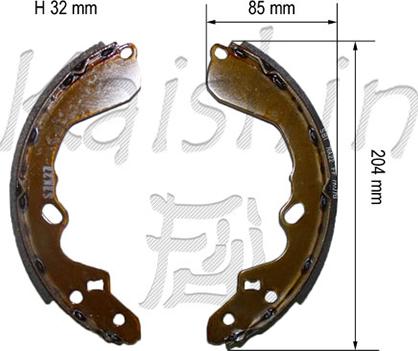 Kaishin K11193 - Bremžu loku komplekts autospares.lv