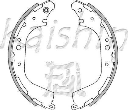 Kaishin K1189 - Brake Shoe Set www.autospares.lv