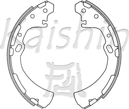 Kaishin K1174 - Brake Shoe Set www.autospares.lv