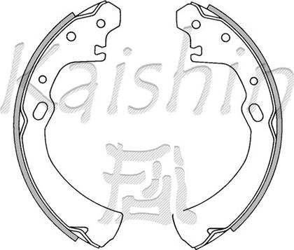 Kaishin K1176 - Brake Shoe Set www.autospares.lv