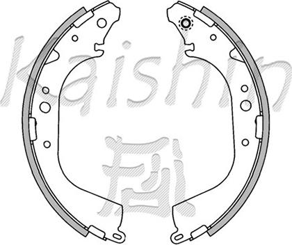 Kaishin K2305 - Brake Shoe Set www.autospares.lv