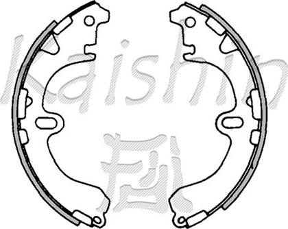 Kaishin K2311 - Brake Shoe Set www.autospares.lv