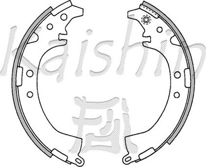 Kaishin K2333 - Brake Shoe Set www.autospares.lv