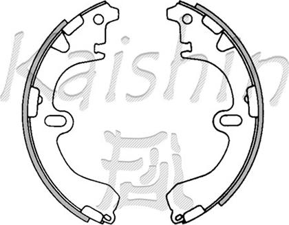 Kaishin K2285 - Brake Shoe Set www.autospares.lv