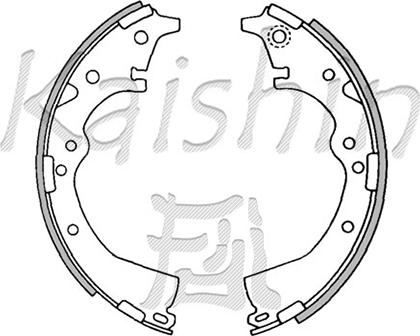 Kaishin K2282 - Brake Shoe Set www.autospares.lv