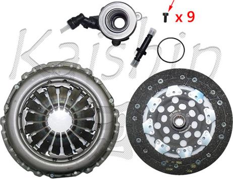 Kaishin KS123-K - Комплект сцепления www.autospares.lv