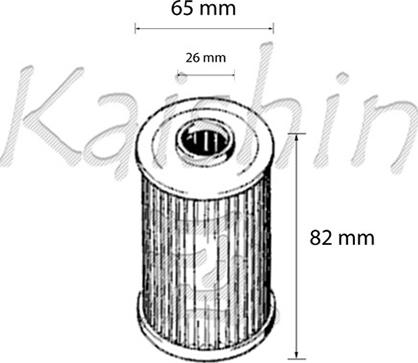 Kaishin O961 - Eļļas filtrs autospares.lv