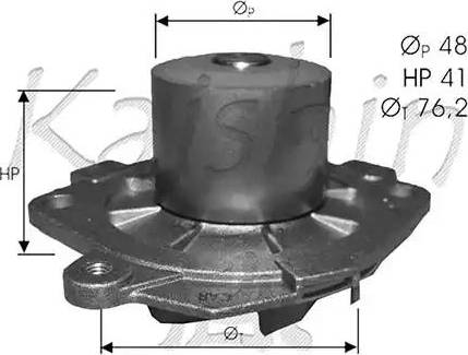 Kaishin WPK372 - Водяной насос www.autospares.lv