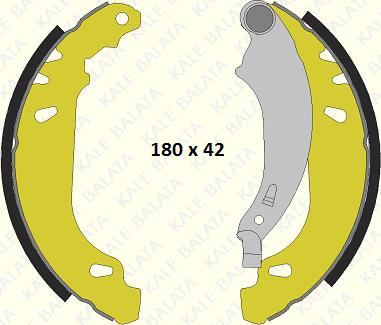 KALE 609 0500 04 P - Brake Shoe Set www.autospares.lv