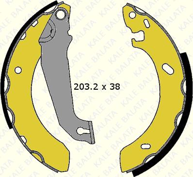 KALE 603 0550 05 P - Bremžu loku komplekts autospares.lv