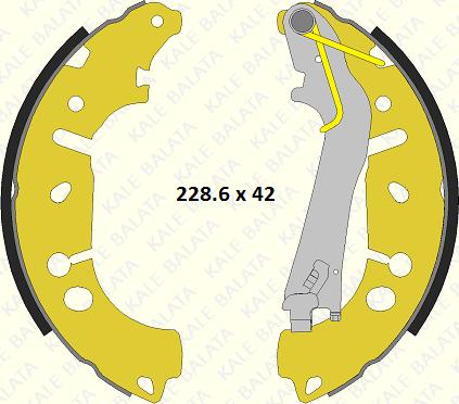 KALE 686 0460 34 P - Brake Shoe Set www.autospares.lv