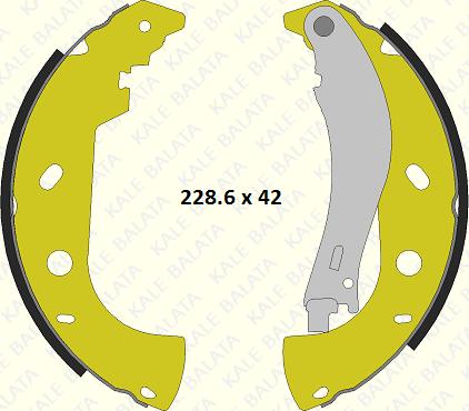 KALE 686 0460 24 P - Bremžu loku komplekts autospares.lv