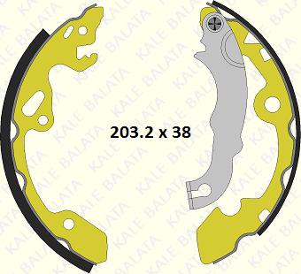 KALE 1019 0600 05 P - Brake Shoe Set www.autospares.lv