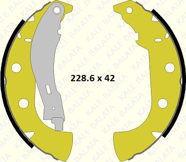 KALE 1236 0465 04 P - Bremžu loku komplekts www.autospares.lv