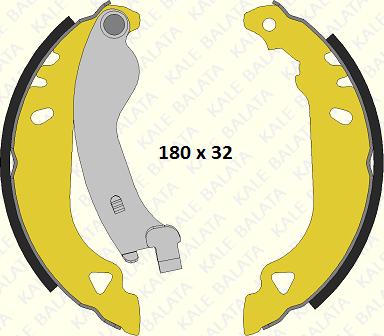 KALE 1233 0500 04 P - Bremžu loku komplekts autospares.lv