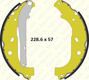 KALE 1222 0450 05 P - Bremžu loku komplekts autospares.lv