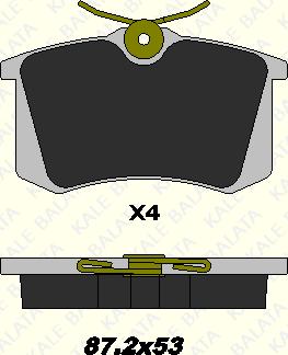 KALE 20961 152 34 - Brake Pad Set, disc brake www.autospares.lv