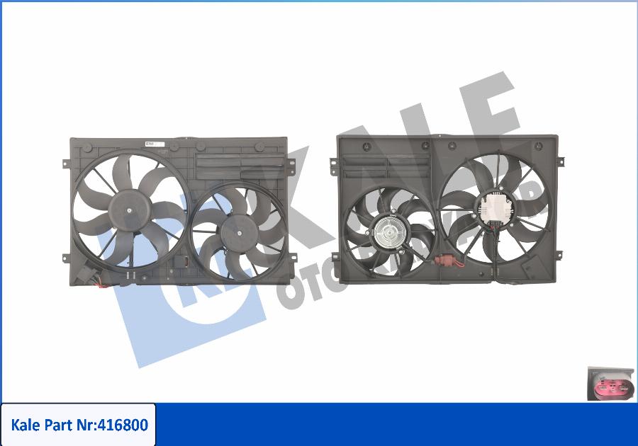 KALE OTO RADYATÖR 416800 - Ventilators, Motora dzesēšanas sistēma www.autospares.lv