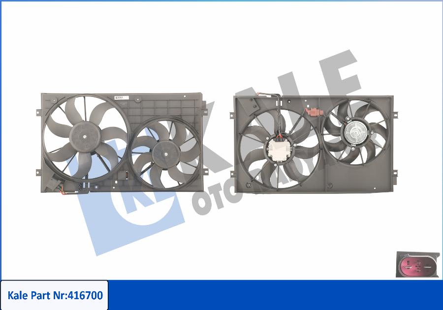 KALE OTO RADYATÖR 416700 - Ventilators, Motora dzesēšanas sistēma www.autospares.lv