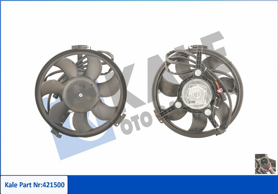 KALE OTO RADYATÖR 421500 - Ventilators, Motora dzesēšanas sistēma www.autospares.lv