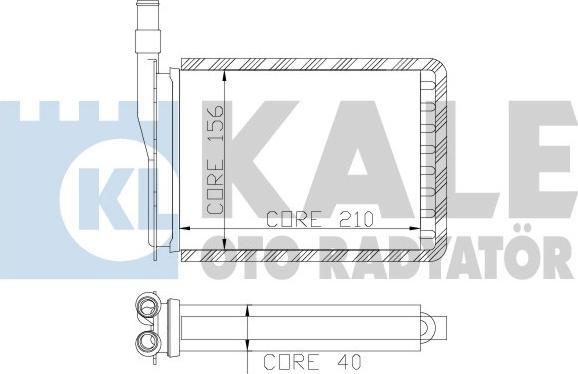 KALE OTO RADYATÖR 110100 - Siltummainis, Salona apsilde www.autospares.lv