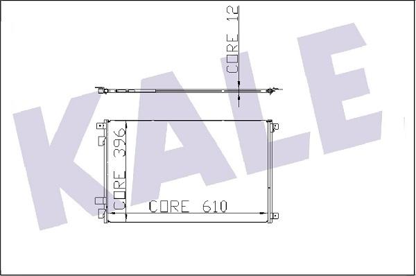 KALE OTO RADYATÖR 129600 - Condenser, air conditioning www.autospares.lv