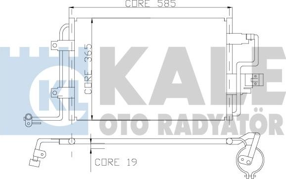 KALE OTO RADYATÖR 390600 - Kondensators, Gaisa kond. sistēma autospares.lv