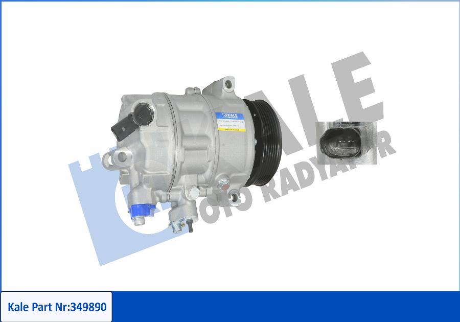 KALE OTO RADYATÖR 349890 - Compressor, air conditioning www.autospares.lv