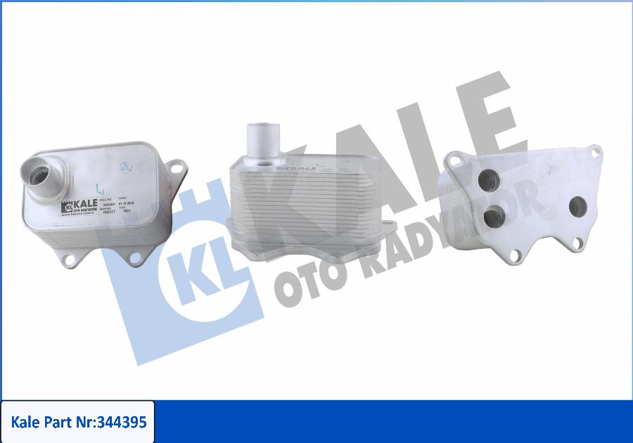 KALE OTO RADYATÖR 344395 - Oil Cooler, engine oil www.autospares.lv