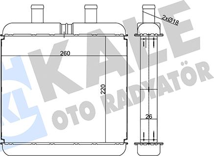 KALE OTO RADYATÖR 346590 - Siltummainis, Salona apsilde www.autospares.lv