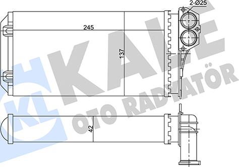 KALE OTO RADYATÖR 346505 - Siltummainis, Salona apsilde www.autospares.lv