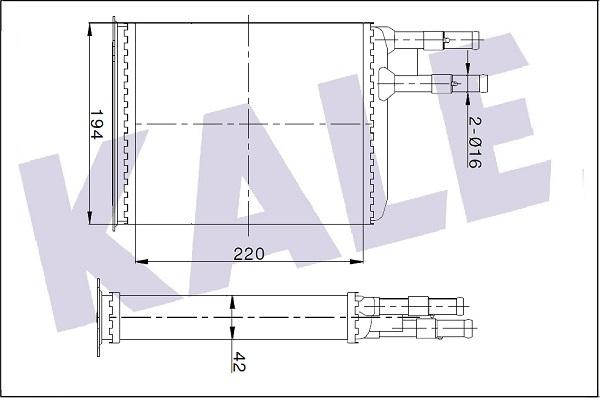 KALE OTO RADYATÖR 346515 - Siltummainis, Salona apsilde www.autospares.lv