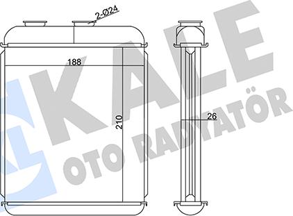 KALE OTO RADYATÖR 346680 - Siltummainis, Salona apsilde www.autospares.lv