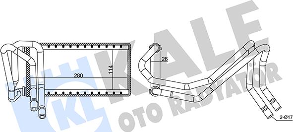 KALE OTO RADYATÖR 346830 - Siltummainis, Salona apsilde www.autospares.lv