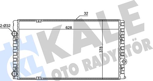 KALE OTO RADYATÖR 348250 - Radiators, Motora dzesēšanas sistēma autospares.lv