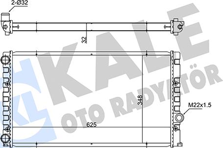 KALE OTO RADYATÖR 348235 - Radiators, Motora dzesēšanas sistēma autospares.lv