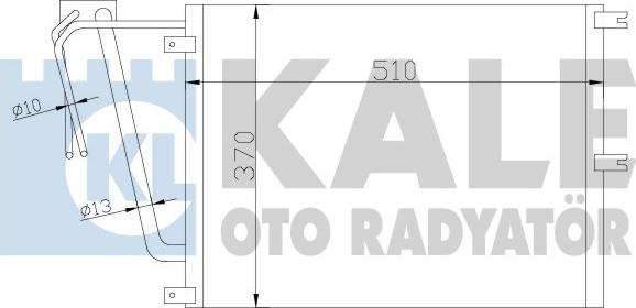 KALE OTO RADYATÖR 342565 - Kondensators, Gaisa kond. sistēma autospares.lv