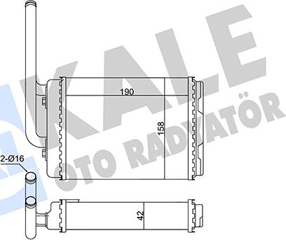 KALE OTO RADYATÖR 347090 - Siltummainis, Salona apsilde www.autospares.lv