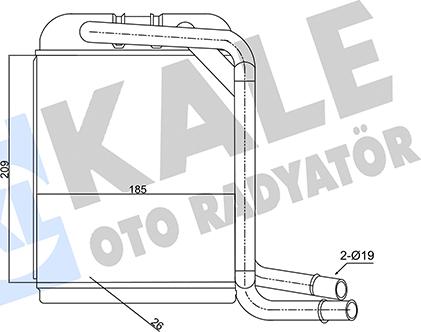 KALE OTO RADYATÖR 347380 - Siltummainis, Salona apsilde autospares.lv